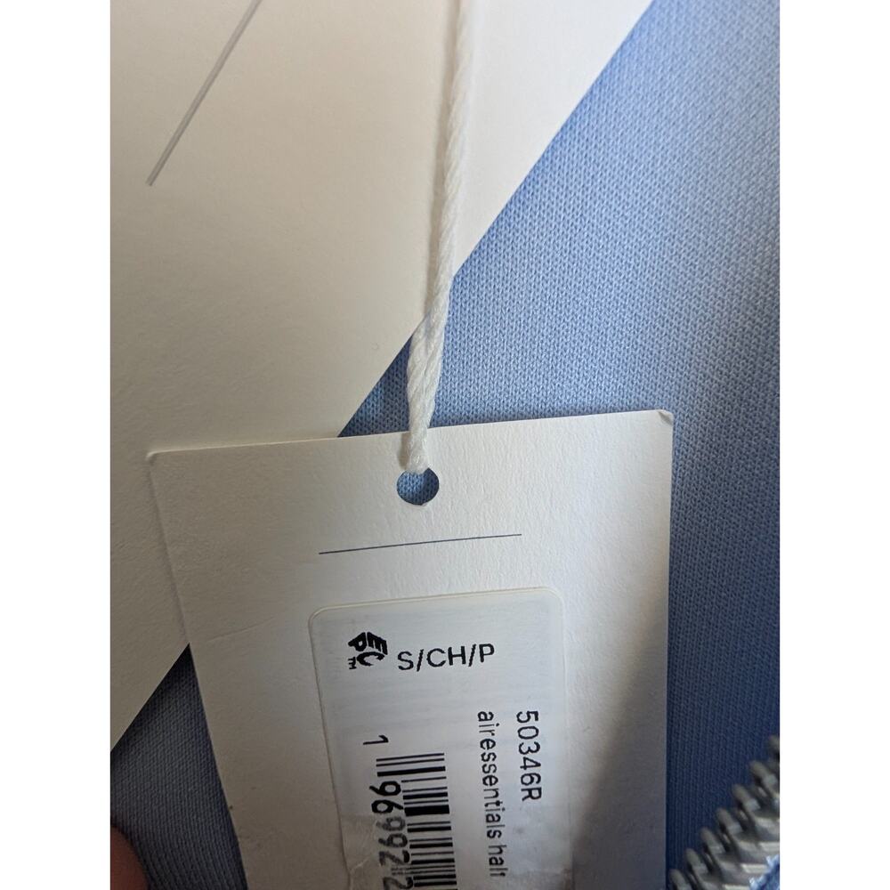 NWT Spanx Sweatshirt Womens Small Light Blue Long Sleeve AirEssentials Half Zip - Picture 3 of 5